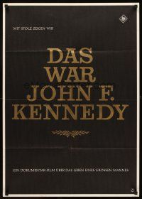 7s120 DAS WAR JOHN F. KENNEDY German '60s German JFK documentary!