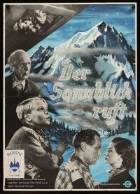 7s125 DER SONNBLICK RUFT German '52 Eberhard Frowein, Hortmann art of mountain!