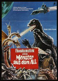 7s126 DESTROY ALL MONSTERS German '71 Ishiro Honda's Kaiju Soshingeki, Godzilla, King Ghidrah!