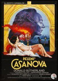 7s144 FELLINI'S CASANOVA German '76 Il Casanova di Federico Fellini, Peltzer art of topless woman!