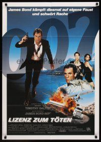 7s210 LICENCE TO KILL German '89 Timothy Dalton as James Bond, he's out for revenge!