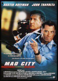 7s214 MAD CITY German '97 John Travolta, Dustin Hoffman, directed by Costa-Gavras
