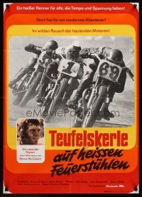 7s232 ON ANY SUNDAY German '72 Bruce Brown classic, Steve McQueen, motorcycle racing!