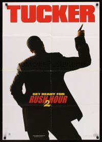7s255 RUSH HOUR 2 teaser German '01 cool image of the back of cop Chris Tucker!