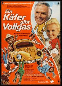 7s276 SUPERBUG SUPER AGENT German '72 wacky artwork of Volkswagen beating up badguys!