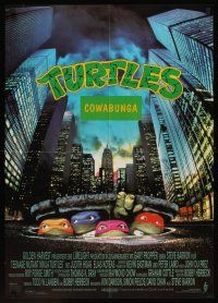 7s281 TEENAGE MUTANT NINJA TURTLES German '90 live action, cool image of turtles in NYC sewers!