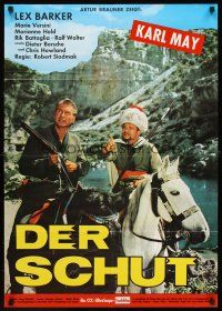 7s307 YELLOW DEVIL German '64 Robert Siodmak's Der Schut, Lex Barker on horseback!