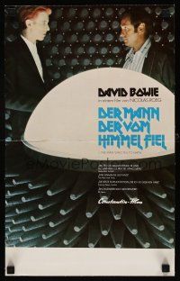 7s054 MAN WHO FELL TO EARTH  German 12x19 '76 directed by Nicolas Roeg, David Bowie!
