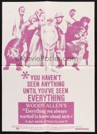 7s508 EVERYTHING YOU ALWAYS WANTED TO KNOW ABOUT SEX New Zealand '72 Woody Allen directed!