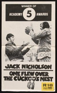 7s509 ONE FLEW OVER THE CUCKOO'S NEST New Zealand '75 Jack Nicholson & Will Sampson play ball!
