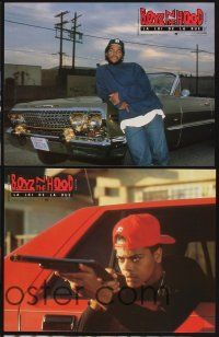 7s397 BOYZ N THE HOOD 8 French LCs '91 Cuba Gooding Jr., Ice Cube, Laurence Fishburne!