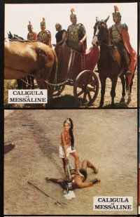 7s326 CALIGULA & MESSALINA 12 French LCs '82 Caligula et Messaline, sexy images of Betty Roland!