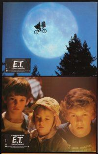 7s331 E.T. THE EXTRA TERRESTRIAL 12 French LCs '82 Steven Spielberg classic, John Alvin art!