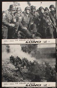 7s377 LONGEST DAY 9 French LCs R69 Zanuck's all-star World War II D-Day movie, John Wayne!