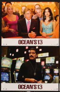 7s474 OCEAN'S THIRTEEN 6 French LCs '07 Soderbergh directed, Clooney, Brad Pitt, sexy Ellen Barkin!