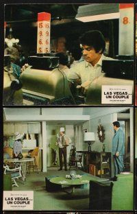 7s475 ONLY GAME IN TOWN 6 French LCs '69 Elizabeth Taylor & Warren Beatty are in love in Las Vegas