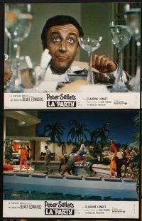 7s380 PARTY 9 style B French LCs '68 Peter Sellers, Claudine Longet, directed by Blake Edwards!