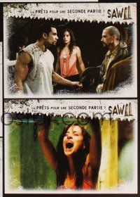 7s437 SAW II 8 French LCs '05 Darren Lynn Bousman, Tobin Bell, yes, there will be blood!