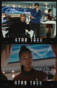 7s502 STAR TREK 4 French LCs '09 sexy Zoe Saldana as Uhura, Chris Pine as Kirk!