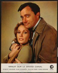 7s492 VENETIAN AFFAIR 6 style B French LCs '67 spies Robert Vaughn & sexy Felicia Farr in Italy!