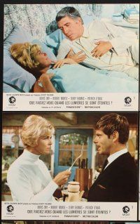 7s493 WHERE WERE YOU WHEN THE LIGHTS WENT OUT? 6 style A French LCs '68 Doris Day, Robert Morse!