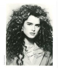7t532 BROOKE SHIELDS signed 8x10 REPRO still '90s great head & shoulders portrait of the sexy star!