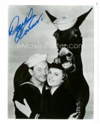 7t573 DONALD O'CONNOR signed 8x10 REPRO still '90s in Navy outfit with Francis the Talking Mule!