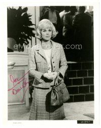 7t279 DORIS DAY signed 8x10 still '60s full-length in dress suit with hands clasped!