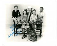 7t577 DOROTHY DEBORBA signed 8x10 REPRO still '90s with Pete the Pup, Our Gang Kids & a grown man!