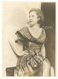 7t579 DOROTHY GISH signed 7x9.75 REPRO still '80s seated portrait from the 1930s!