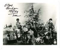 7t601 EUGENE LEE signed 8x10 REPRO still '90s with Spanky, Alfalfa & Our Gang kids by Xmas tree!