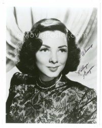 7t688 KATHRYN GRAYSON signed 8x10 REPRO still '80s head & shoulders portrait of the pretty actress!