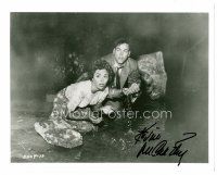 7t694 KEVIN MCCARTHY signed 8x10 REPRO still '80s in cave w/Wynter, Invasion of the Body Snatchers!