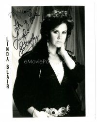 7t715 LINDA BLAIR signed 8x10 REPRO still '94 many years after The Exorcist but still striking!