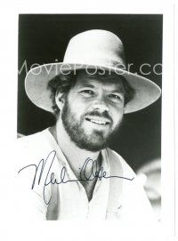 7t847 MERLIN OLSEN signed 5.25x7 REPRO still '80s the L.A. Rams football player turned actor!