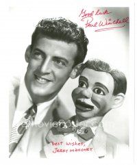 7t754 PAUL WINCHELL signed 8x10 REPRO still '80s the great ventriloquist when he was young!