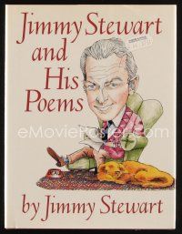 7t023 JAMES STEWART signed first edition hardcover book '87 Jimmy Stewart & His Poems!