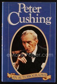 7t017 PETER CUSHING signed first edition English hardcover book '86 on his autobiography!