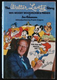 7t024 WALTER LANTZ STORY signed first edition hardcover book '85 by the cartoonist & Grace Stafford!