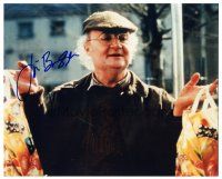 7t663 JIM BROADBENT signed color 8x10 REPRO still '02 great close up of the English actor!
