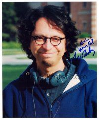 7t829 WALLACE WOLODARSKY signed 8x10 REPRO still '02 smiling portrait of the director!
