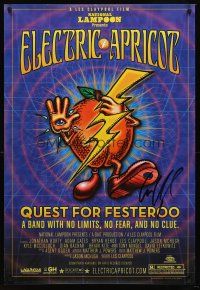 7t047 ELECTRIC APRICOT signed 1sh '06 by musician Les Claypool, cool Kevin Kerber art!