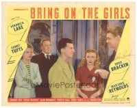 7t109 BRING ON THE GIRLS signed LC #5 '44 by Eddie Bracken, who's with Veronica Lake & Sonny Tufts!
