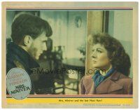 7t121 MRS. MINIVER signed LC '42 by Greer Garson, who's close up with a lost Nazi flyer!