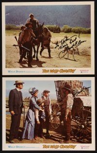 7t094 WILD COUNTRY 2 signed LCs '71 BOTH by Jack Elam, Disney!