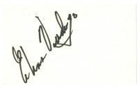 7t471 ELENA VERDUGO signed 3x5 index card '70s can be framed with a repro still!