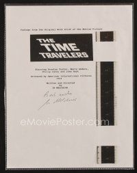 7t202 IB MELCHIOR signed paper '90s includes original film footage from The Time Travelers!