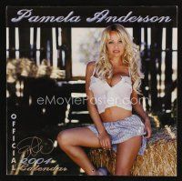 7t249 PAMELA ANDERSON signed calendar '04 she autographed the October photo!