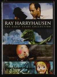 7t011 RAY HARRYHAUSEN: THE EARLY YEARS COLLECTION signed DVD '05 by Ray Bradbury & Harryhausen!