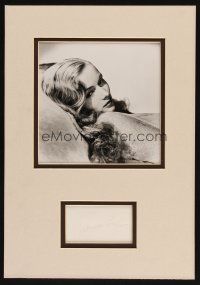7t210 VERONICA LAKE double matted signature + REPRO '40s sexy portrait with peekaboo hair!